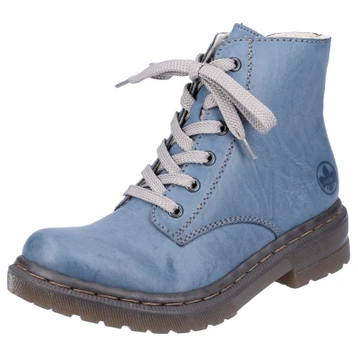 Afbeelding van NU 20% KORTING: Rieker Hoge veterschoenen met gestempeld logo