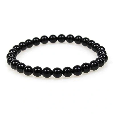 Afbeelding van MJDCB 6 mm Natuurlijke Obsidiaan Armband Energiegenezende Kralen