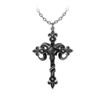 Afbeelding van Alchemy Cross of Baphomet Ketting Zilverkleurig