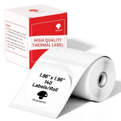 Afbeelding van Phomemo M110 rond etiket, multifunctioneel thermo zelfklevend compatibel met Phommeo M200/M110/M120/M221 labelprinter, 50 x mm, 140 etiketten/rol