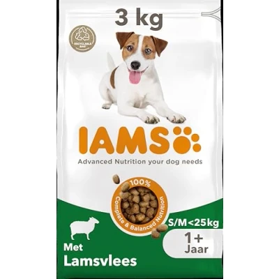 Afbeelding van 3x Iams Dog Adult Small Medium Lam 3 kg