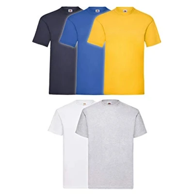 Afbeelding van Fruit of the Loom 5 pack T shirts, kleurset III, maat XXL