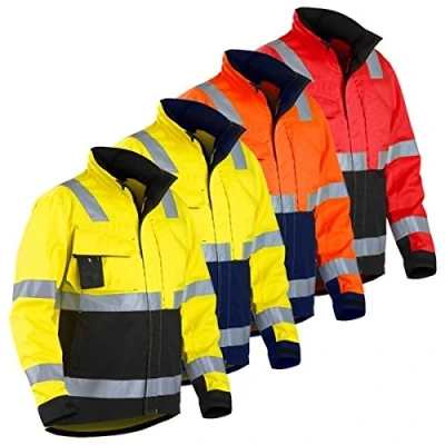 Afbeelding van Blåkläder Jas High Vis, Klasse 3 Mt M Geel/marineblauw