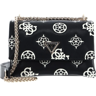 Afbeelding van Guess MINI Deesa LOGO Peony Handtas, Dames, Maat: One Size, Nero