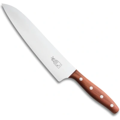 Afbeelding van Robert Herder K Chef Koksmes Carbonstaal Lichte Ronding Lemmet 22.5 cm Heft Pruimenhout
