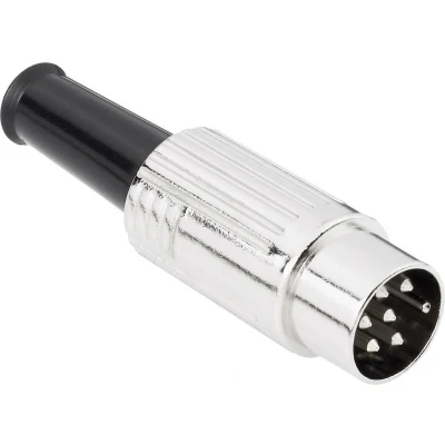 Afbeelding van BKL Electronic 0208023 DIN connector Stekker, recht Aantal polen: 5 Zilver 1 stuk(s)