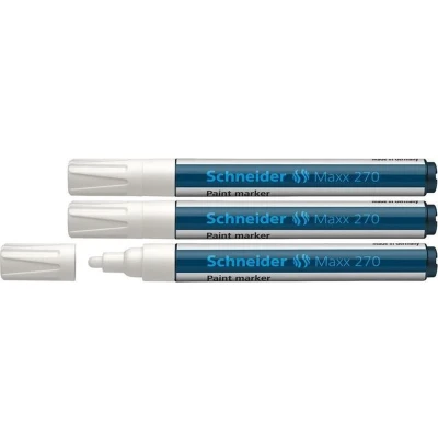 Afbeelding van Schneider lakmarker Maxx 270 1 3 mm wit stuks S 127049