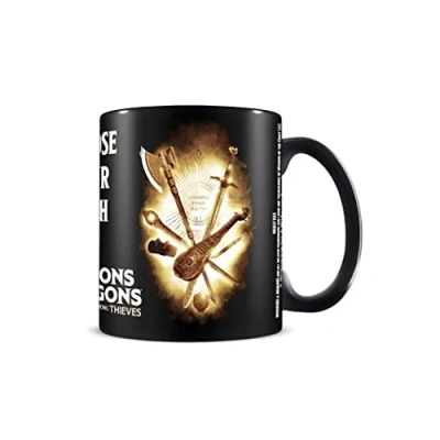 Afbeelding van Pyramid International Dungeons and Dragons Mok (Choose Your Path Design) 11 oz keramische zwarte mok, koffiemok &amp; kerker en draken geschenken officiële Dungeon Merchandise