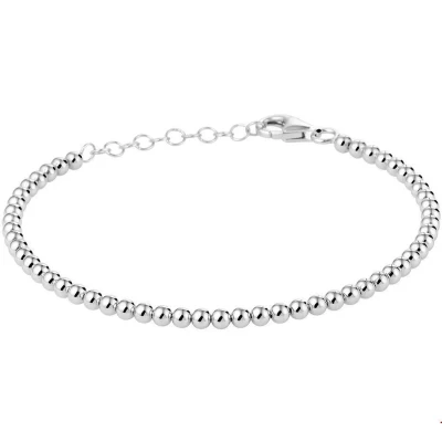 Afbeelding van Armband Zilver Bolletjes 3,0 mm x 13 19 cm lang