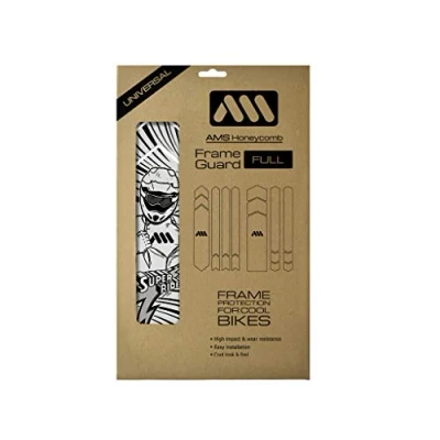 Afbeelding van All Mountain Style AMS Slagvaste framebescherming Full Beschermt je fiets tegen krassen en deuken, Super Rider Zwart