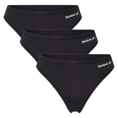 Afbeelding van Reebok Dames Sport String Serena 3pk Zwart Base Layer Bottom, M