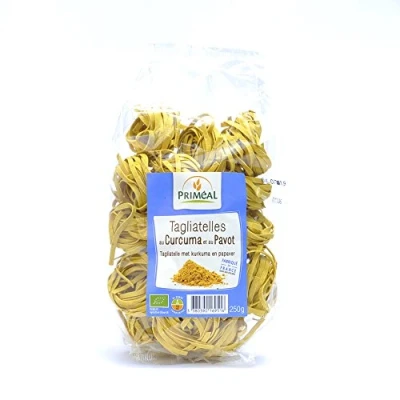 Afbeelding van Primeal Tagliatelle kurkuma papaver 250 g