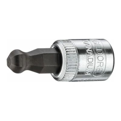 Afbeelding van Gedore Dopsleutel schroevendraaier 1/4&quot; kogelkop binnenzeskant 6 mm IN 20 K