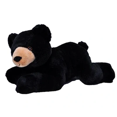 Afbeelding van Wild Republic Knuffel Zwarte Beer Ecokins Junior 30 Cm Pluche Zwart