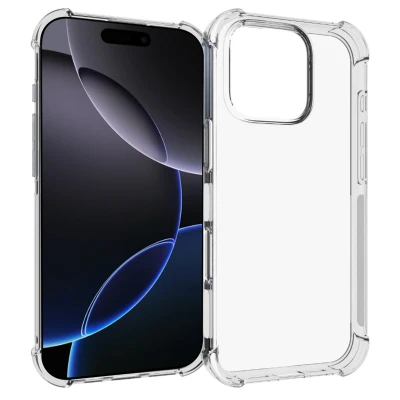 Afbeelding van Apple iPhone 16 Pro Hoesje Siliconen en TPU (zacht) iMoshion Softcase/Backcover Transparant Telefoonhoesje