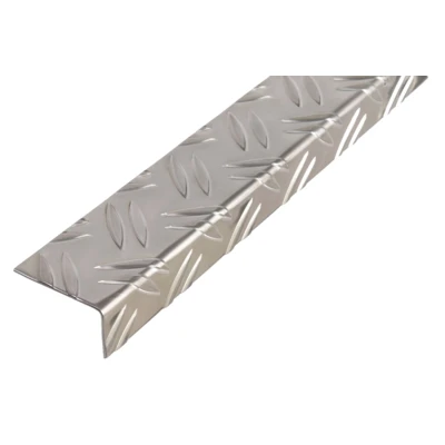 Afbeelding van Alberts 468927 hoekprofiel ribbel reliëf aluminium, blank 1000 x 65,6 35,5 mm