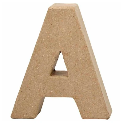 Afbeelding van Creative letter A papier mâché 10 cm