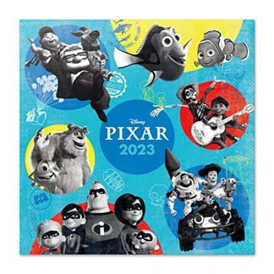 Afbeelding van Grupo Erik CP23035 Kalender 2023 Movies wandkalender 12 maanden Broschürenkalender 30x30 cm Fsc gecertificeerde +Bonus 4 Disney Pixar, Pixar