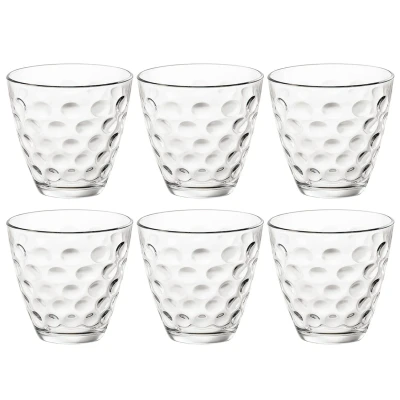 Afbeelding van Bormioli Rocco Glazen Dots Transparant 250 ml 6 stuks