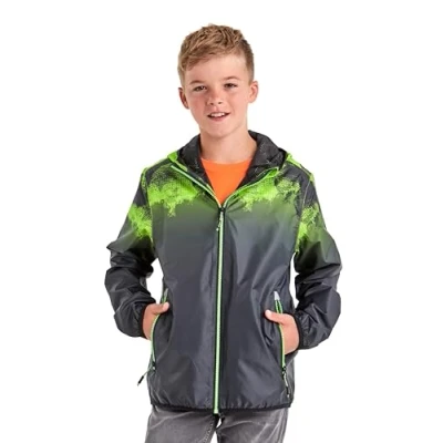 Afbeelding van killtec Boy&#039;s Functioneel jack met capuchon, opvouwbaar Lyse BYS JCKT B, neon green, 176, 36250 000