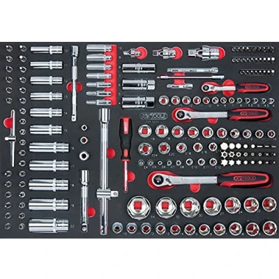 Afbeelding van KS Tools 711.1011 175 delige set stopcontacten/accessoires 1/4&quot;; 3/8&quot;; 1/2&quot;
