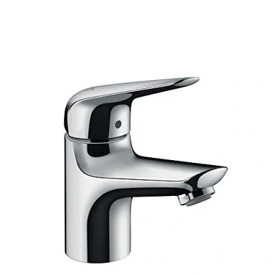 Afbeelding van hansgrohe Novus waterbesparende kraan, standventiel voor koud water, uitloop hoogte 70 mm met trekstangen afvoer, zonder afvoergarnituur, chroom