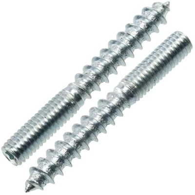 Afbeelding van AERZETIX C75861 set met 12 schroeven dubbele schroefdraad M6 x 50 mm draadstang staal