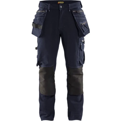 Afbeelding van Blaklader Werkbroek met 4 weg stretch X1900 1998 1644 Donker marineblauw/Zwart C146