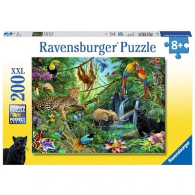 Afbeelding van Ravensburger Puzzel Dieren In De Jungle 200 Stukjes XXL