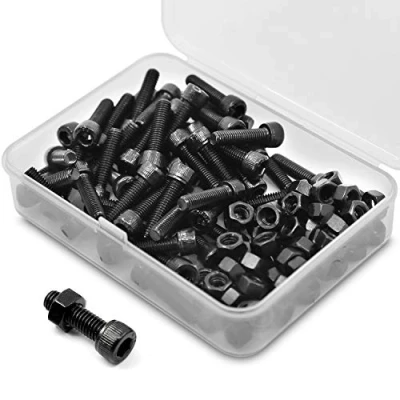 Afbeelding van M5 * 20mm 60 Stuks Inbusbout en Moer Combinatie Doos Inbusbouten 12,9 Koolstofstaal