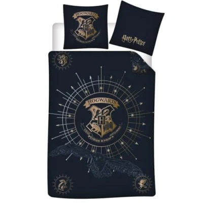 Afbeelding van Harry Potter Dekbedovertrek zwart 140 x 200 cm polykatoen pre order
