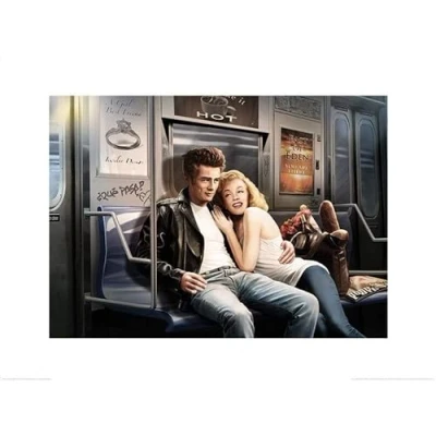 Afbeelding van Kunstdruk Subway Ride J Brando 80x60cm
