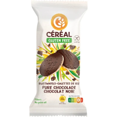 Afbeelding van 3x Céréal Rijstwafel Pure Chocolade 130 gr