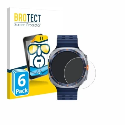 Afbeelding van BROTECT Screenprotector voor Samsung Galaxy Watch Ultra 2 (47 mm) Folie Beschermfolie transparant (6 Stuks)
