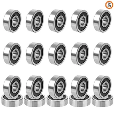 Afbeelding van Kogellagers, 20 stuks dieptegroeflagers, 625rs, 16 x 5 mm, kogellager van koolstofstaal, dubbel verzegeld rubber