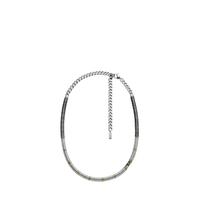 Afbeelding van Diesel Ketting met hematiet DX1575931 in de kleur Zilver