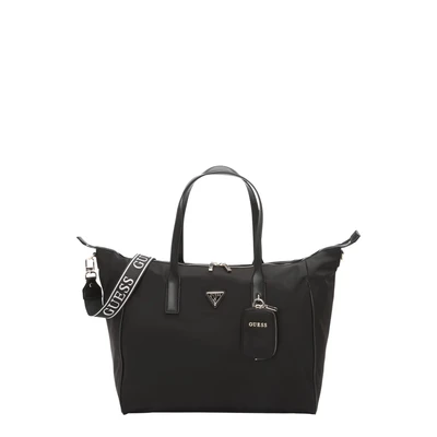 Afbeelding van GUESS Reistas met laptopvak Follie Carryon Large Tote Black Zwart