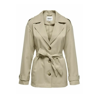 Afbeelding van ONLY Onlline Lichte jas, Dames, Maat: Large, Humus