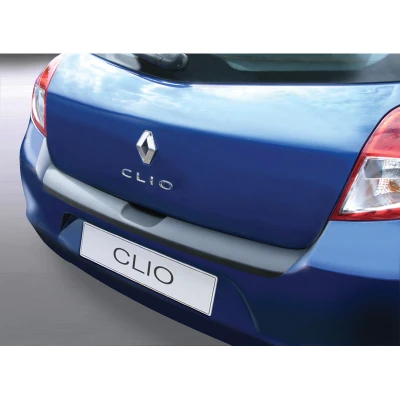 Afbeelding van RGM ABS Achterbumper beschermlijst passend voor Renault Clio III HB 3/5 deurs 2009 2012 Zwart