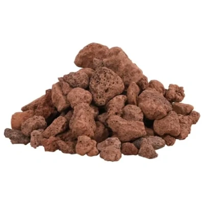 Afbeelding van vidaXL Lavastenen 10 kg 1 2 cm rood