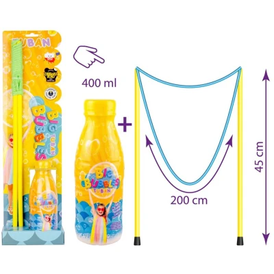 Afbeelding van Tuban Set Giant Bubble Wand + Liquid 400 ML
