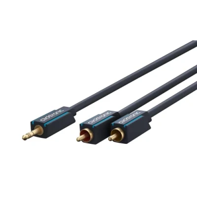 Afbeelding van Clicktronic 3.5 mm AUX to RCA Adapter Cable, Stereo 3 m