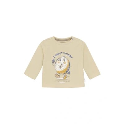 Afbeelding van Noppies Langarm Sabelli Longsleeve voor kinderen, Maat: 50, Wood ash