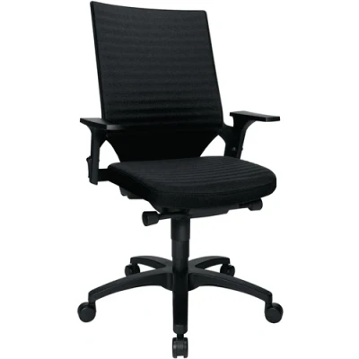 Afbeelding van Topstar Bureaudraaistoel met autom. synchroontechniek zwart 420 550 mm armleuningen draagvermogen 110 kg 1 stuk AU200ABI0