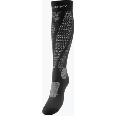 Afbeelding van FLOKY Run Up Long Zwart Compressie Antislip Stabiliteit Hardloop sokken Voorkomen Blessures Sneller Herstel Taping Systeem