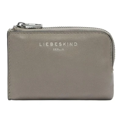 Afbeelding van LIEBESKIND BERLIN Leren Portemonnee Sheep Natural Gigi Ziparound Wallet Neutral Gray Taupe