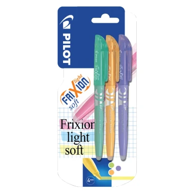 Afbeelding van Markeerstift PILOT Frixion soft groen, oranje, paars in blis