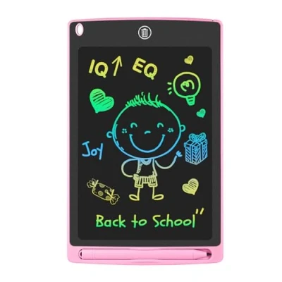 Afbeelding van GUYUCOM Tekenbord voor kinderen, 20,5 cm, speelgoed vanaf 2 4 jaar, elektronisch schrijfbord, verjaardagscadeau en Kerstmis meisjes (roze)