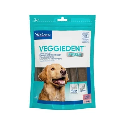 Afbeelding van VeggieDent FR3SH Kauwstrips meer dan 30 kg 15 stuks