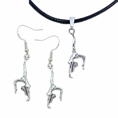 Afbeelding van Set Zilver Tik Tak ketting met oorbellen turnen Charme Bijoux